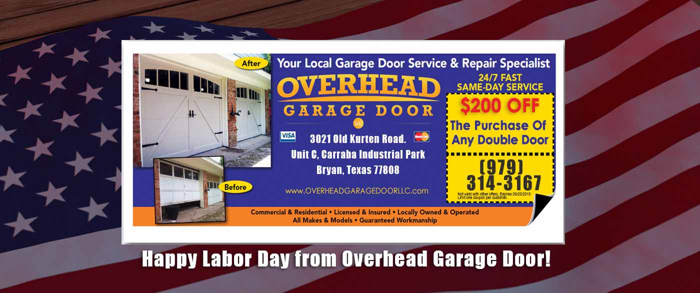 Bryan Texas Overhead Garage Door Specials